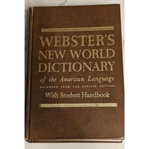 Vintage Webster's New World Dictionary of the American Language-Copyright 1969